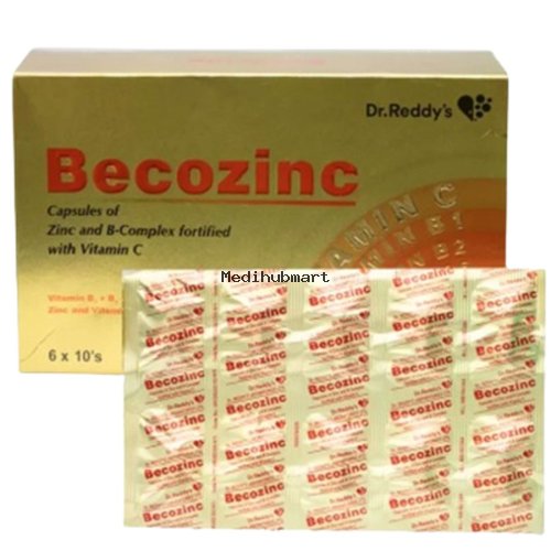 Becozinc Capsules (60 Pack) – B-Complex, Vitamin C & Zinc for Immunity & Energy thumbnail 2