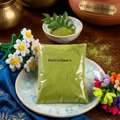 Organic Curry Leaf Powder Pure Karapincha Powder for Extreme Hair Growth and Cholesterol Control